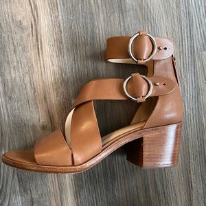 Rag & Bone caramel brown low heeled sandal